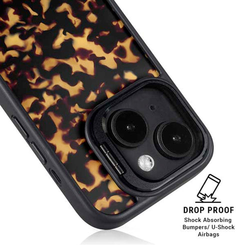 Tortoise Shell iPhone 14 Kickstand Case